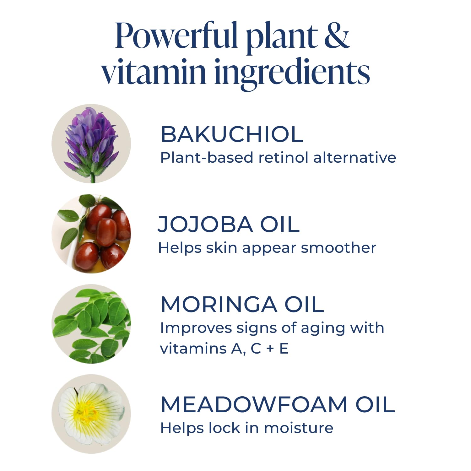 Kind Science Radiance Face Oil – Hydration with Vitamins E, C & A, Bakuchiol, Jojoba & Moringa Oil | Vegan, Cruelty‑Free, 0.5 oz