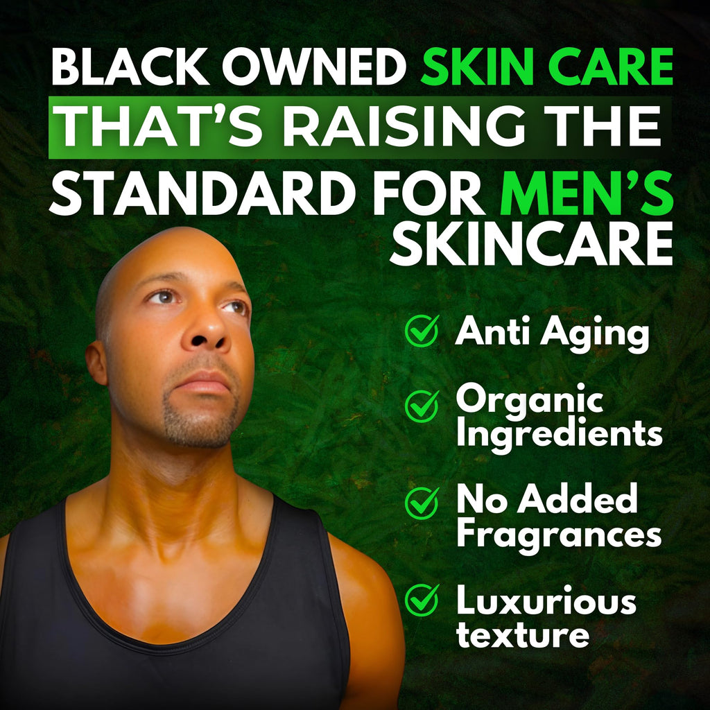 KING Complexion Mens Anti Aging Face Cream – Organic, Non-Greasy Retinol Moisturizer for All Skin Types | Black-Owned