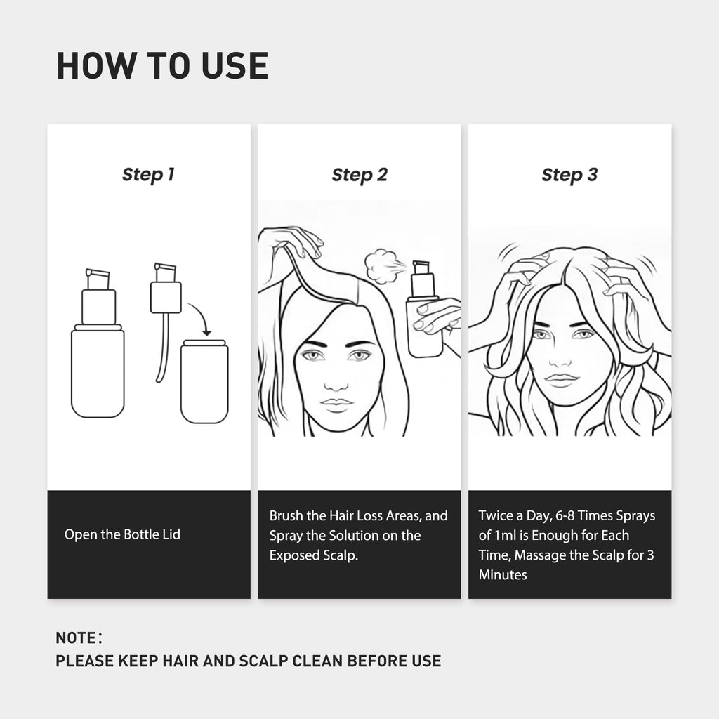 KINTOR 0.9% KX-826 Hair Regrowth Spray – Supports Healthy Hair Growth & Oil Control | 60ml