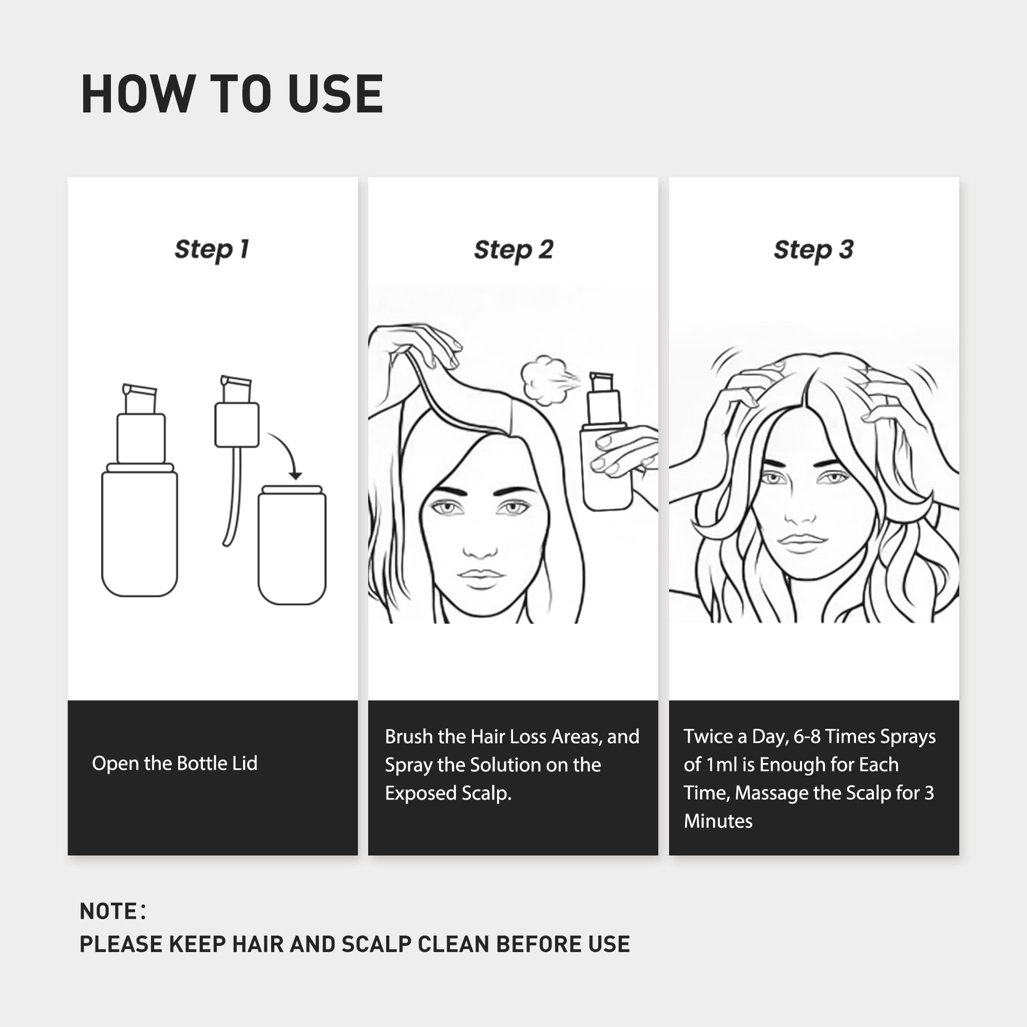 KINTOR 0.9% KX-826 Hair Regrowth Spray – Supports Healthy Hair Growth & Oil Control | 60ml