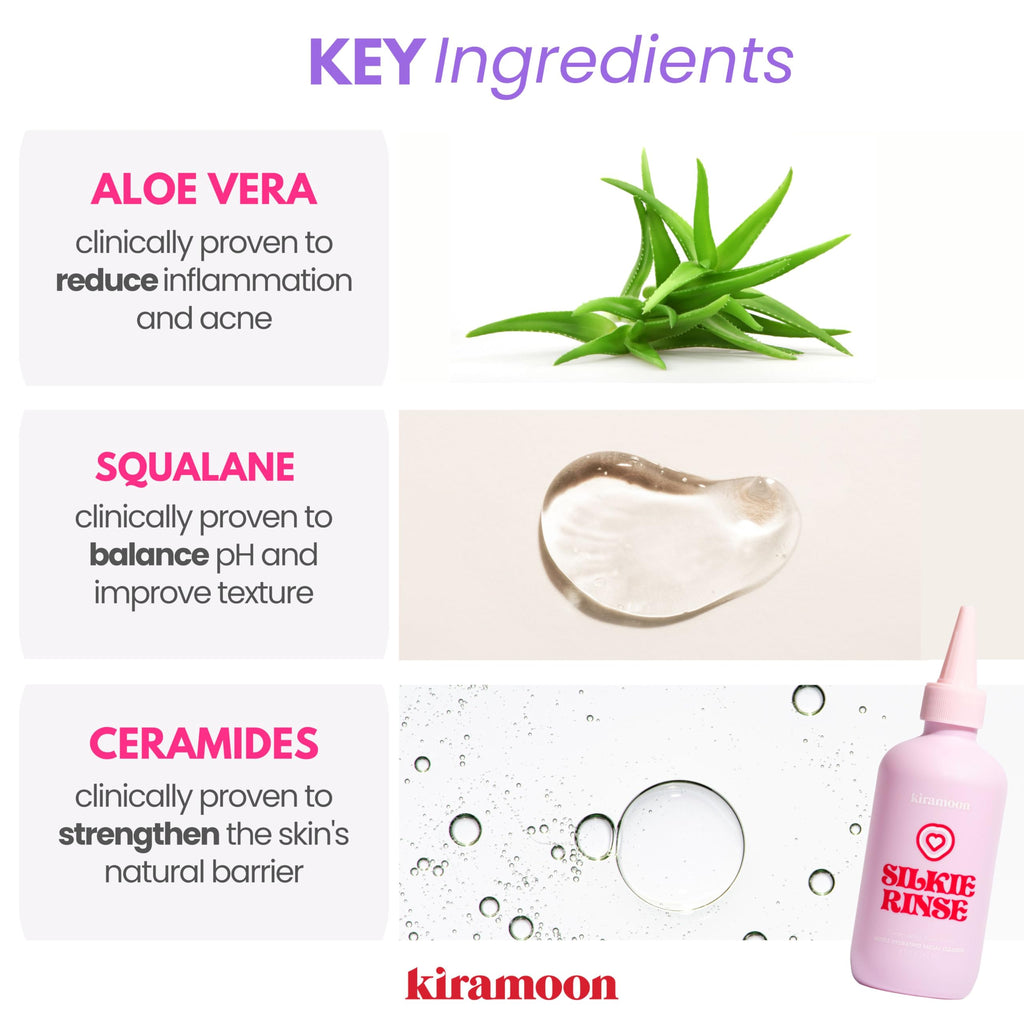 Kiramoon Silkie Rinse – Hydrating Gentle Face Wash with Ceramides & Squalane