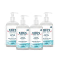 Kirk's Hydrating Hand Wash – Coconut Oil & Aloe Vera, Odor Neutralizing, Fragrance Free, 12 oz (4 Pack)