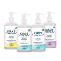 Kirk's Hydrating Hand Wash – Coconut Oil & Aloe, Odor Neutralizing, 12 oz Pump, 4-Pack