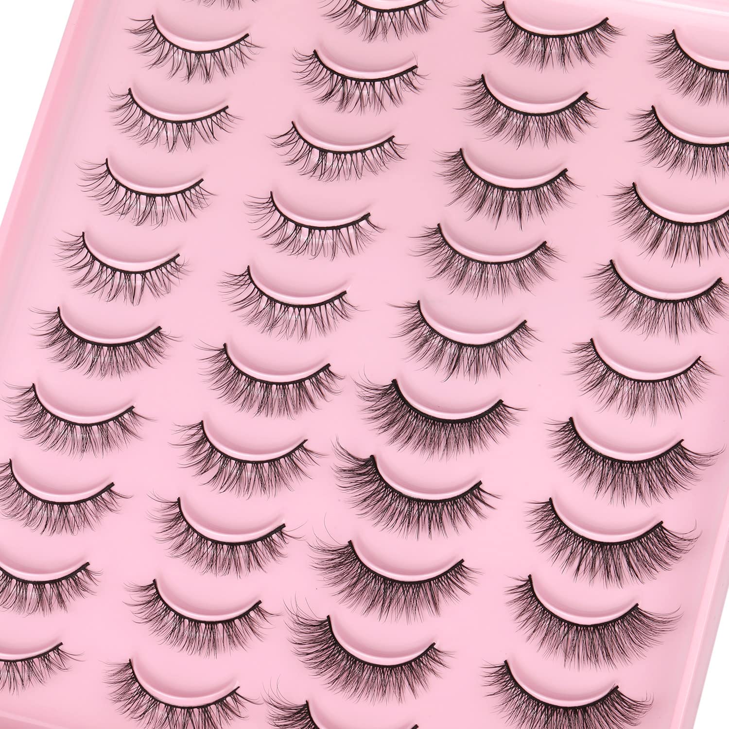 Kiromiro False Eyelashes – Natural Look, 4 Styles, Wispy 3D Lashes Pack