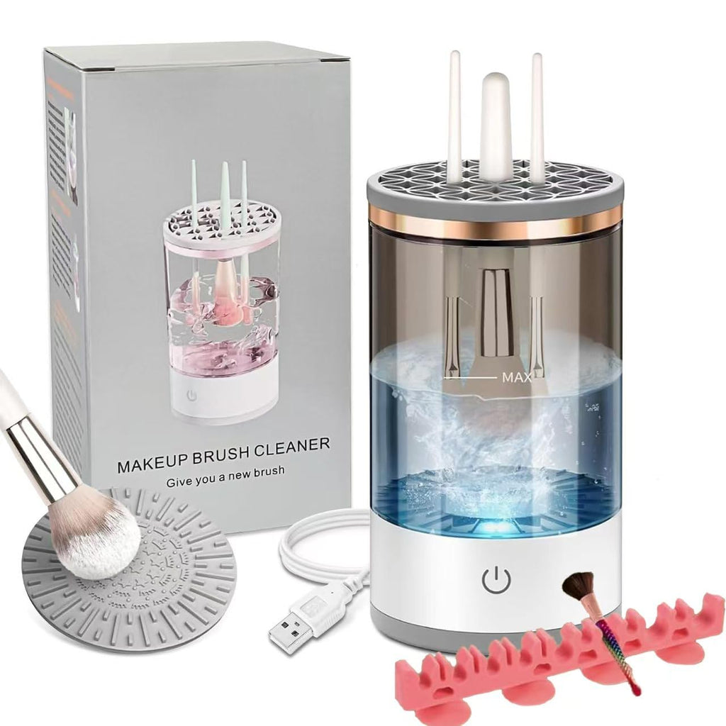 Kismiger Electric Makeup Brush Cleaner – Deep Cleaning & Drying (USB, Grey)