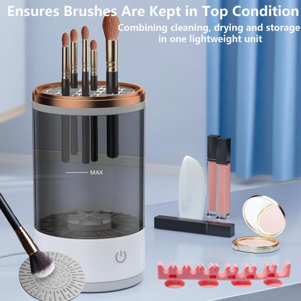 Kismiger Electric Makeup Brush Cleaner – Deep Cleaning & Drying (USB, Grey)