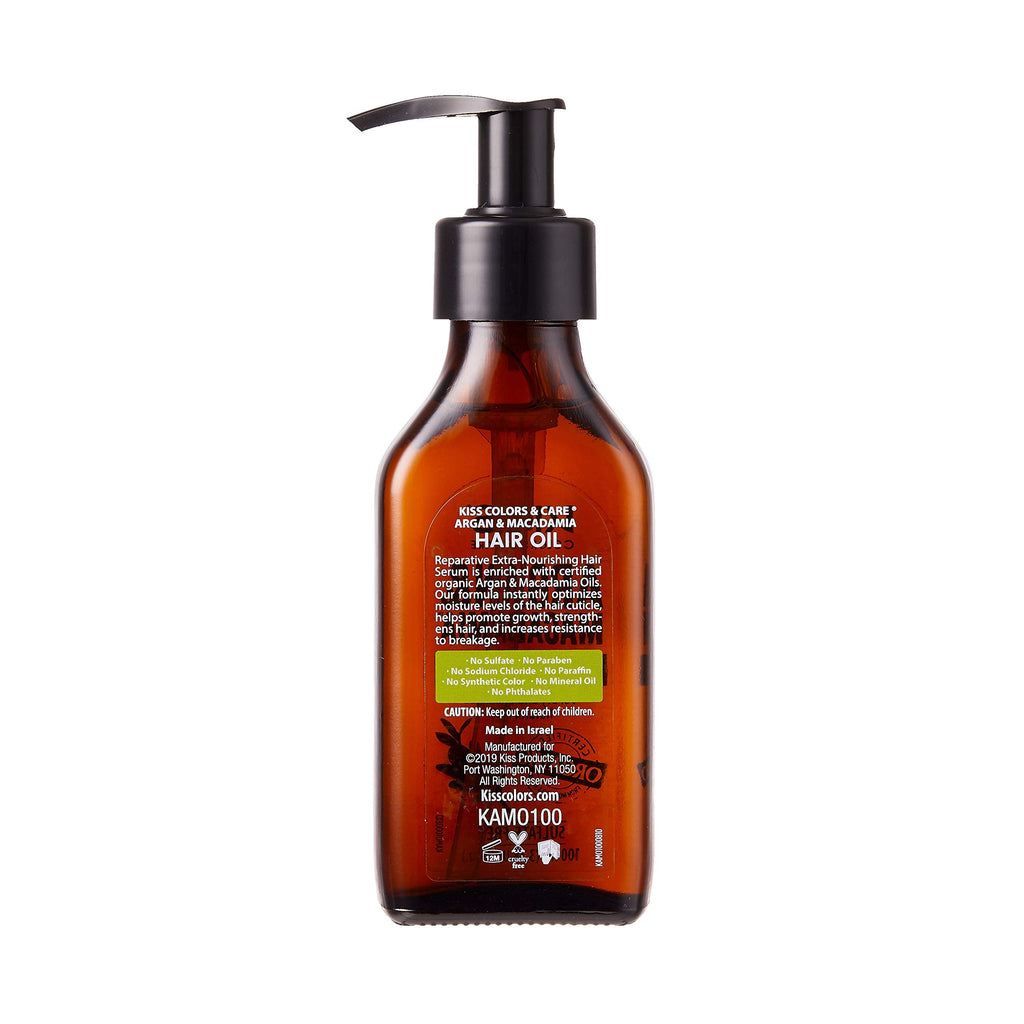 KISS Argan & Macadamia Reparative Hair Oil Serum 100mL