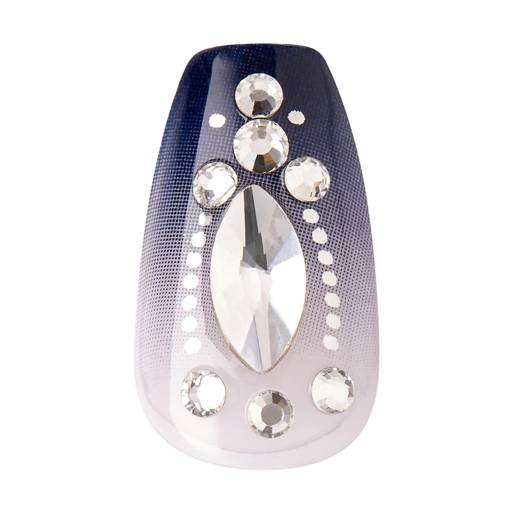 KISS imPRESS No Glue Pedi Press-On Pedicure – 24 Nails, Prep Pad & Mini File | Adhesive-Free