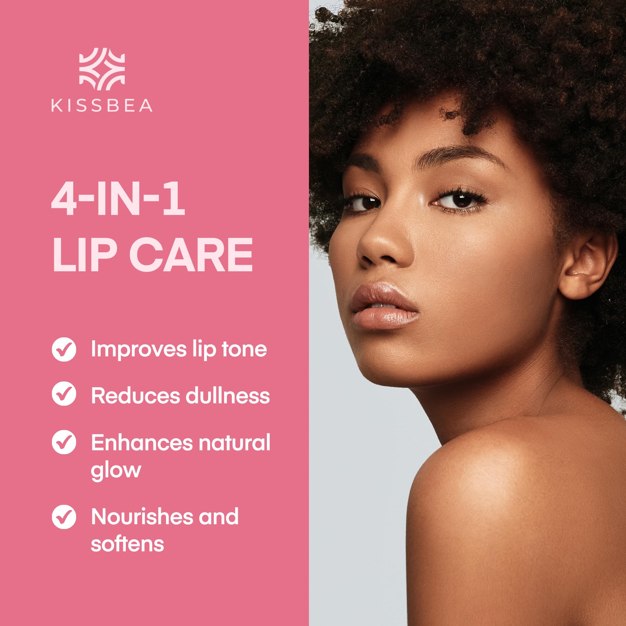 KissBea Lip Lightening for Dark Lips – Hydration & Tone with Vitamin C, Lemon Peel & Licorice | 15 mL
