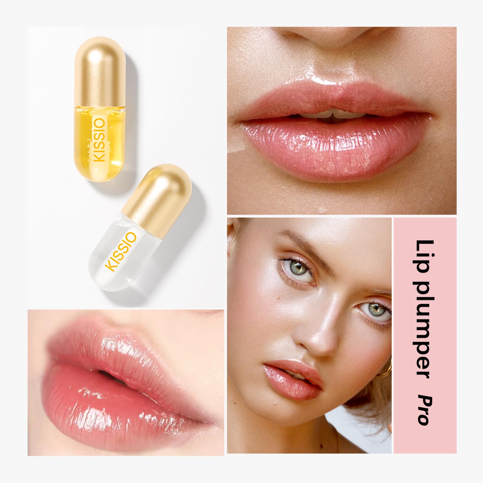 KISSIO Lip Plumper Duo – Day & Night Hydration, 11ml