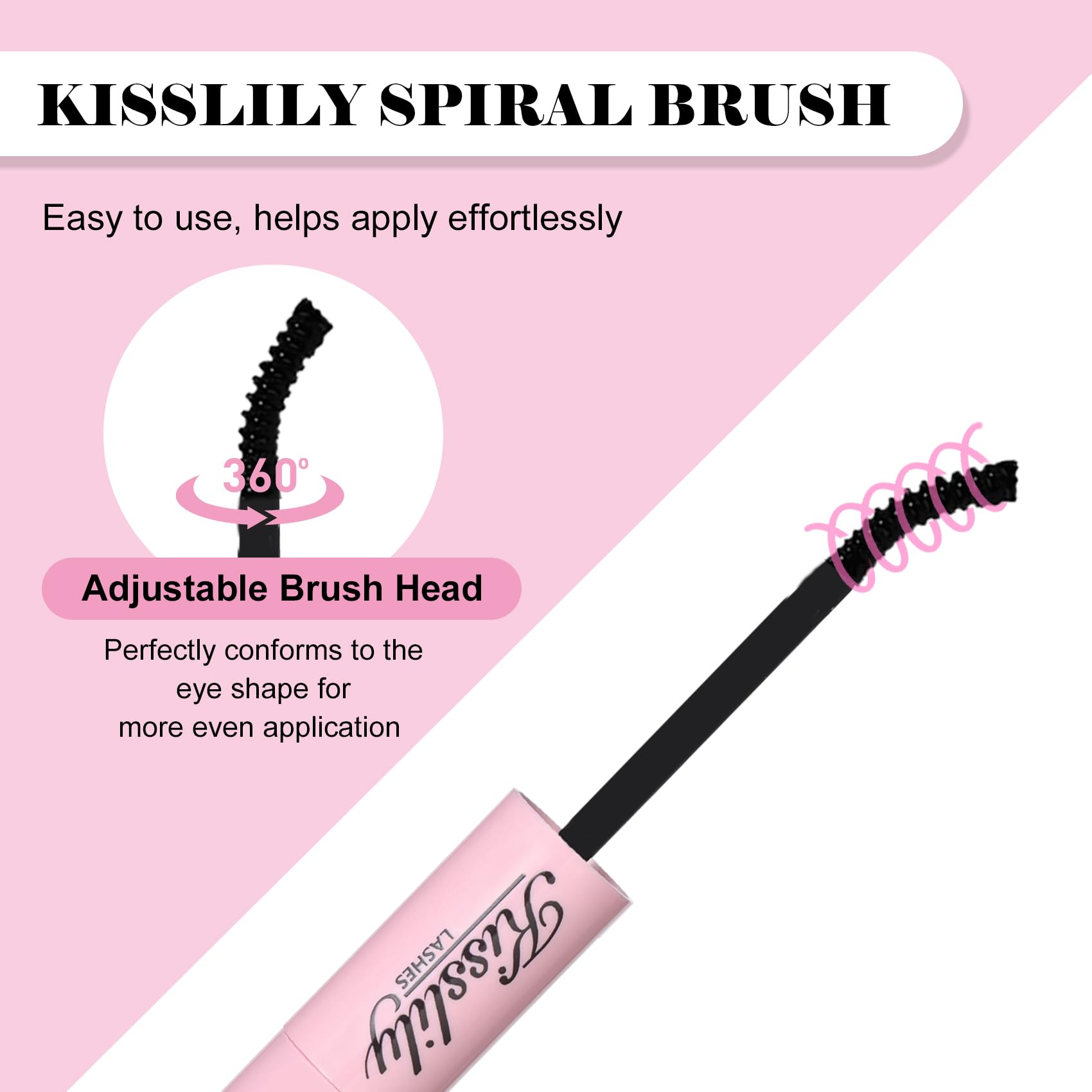 Kisslily Lash Cluster Glue – Waterproof 2-in-1 Bond & Seal Lash Adhesive (White & Black)