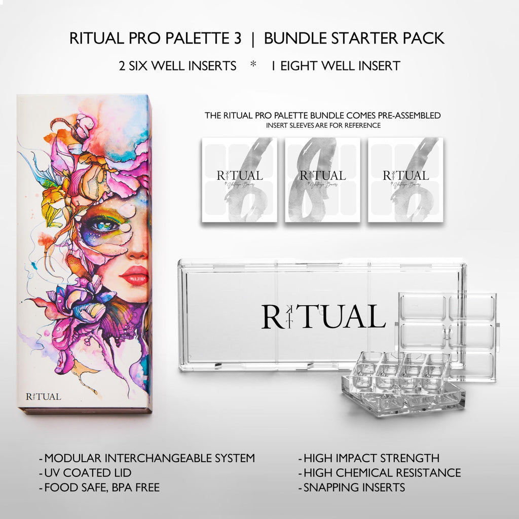 KIT RITUAL Empty Makeup Palette — 20 Wells, Interchangeable System | Ritual Pro Palette 3