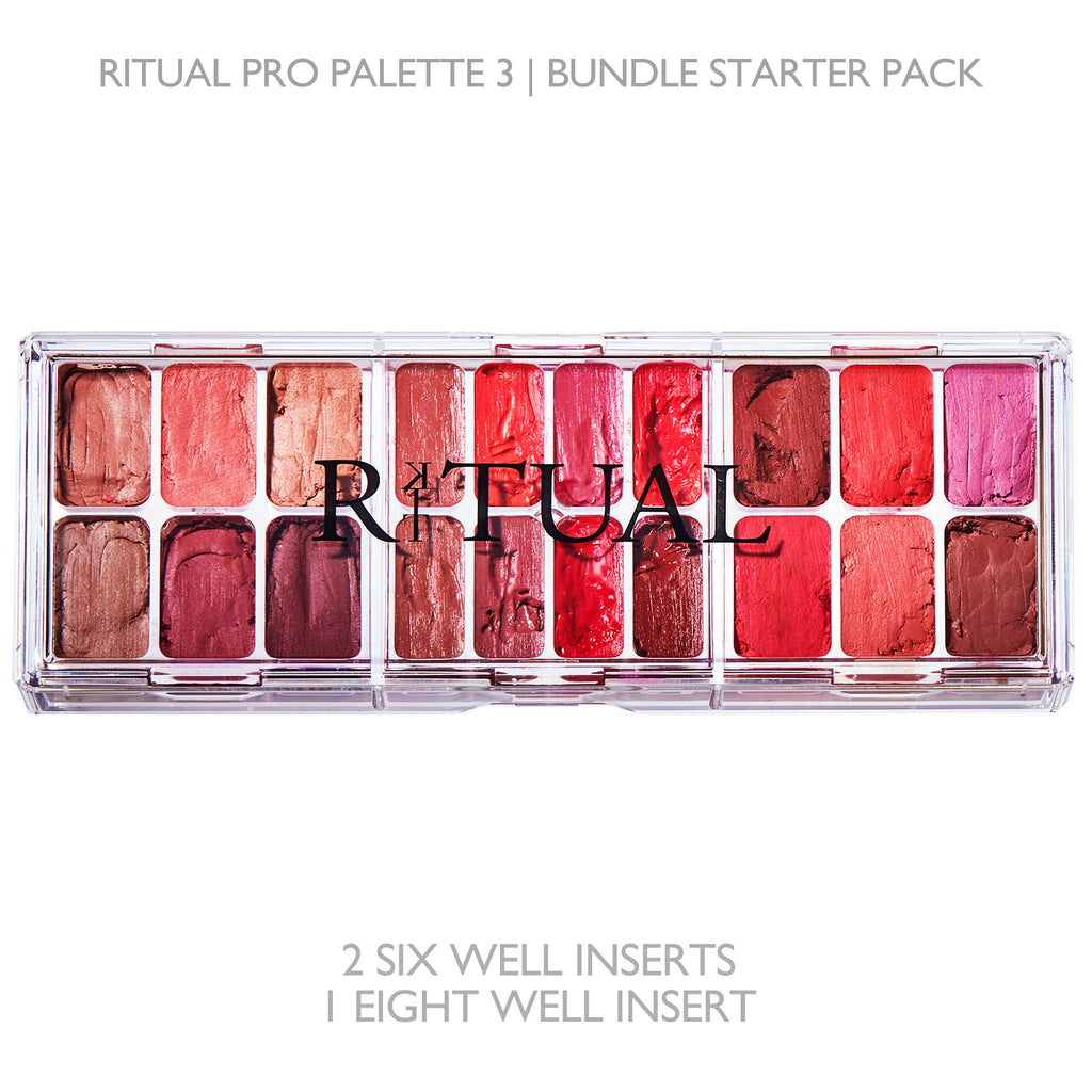 KIT RITUAL Empty Makeup Palette — 20 Wells, Interchangeable System | Ritual Pro Palette 3