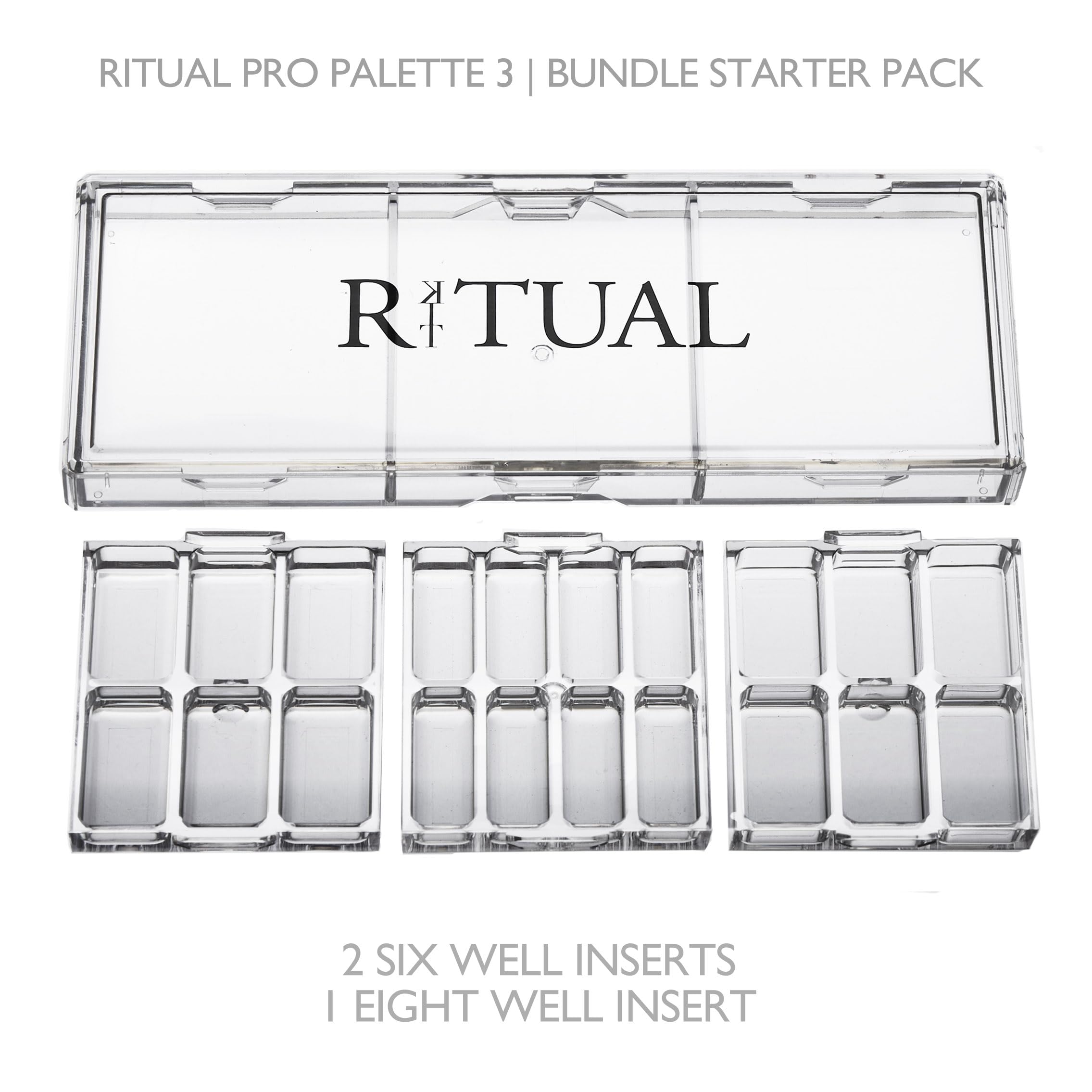 KIT RITUAL Empty Makeup Palette — 20 Wells, Interchangeable System | Ritual Pro Palette 3
