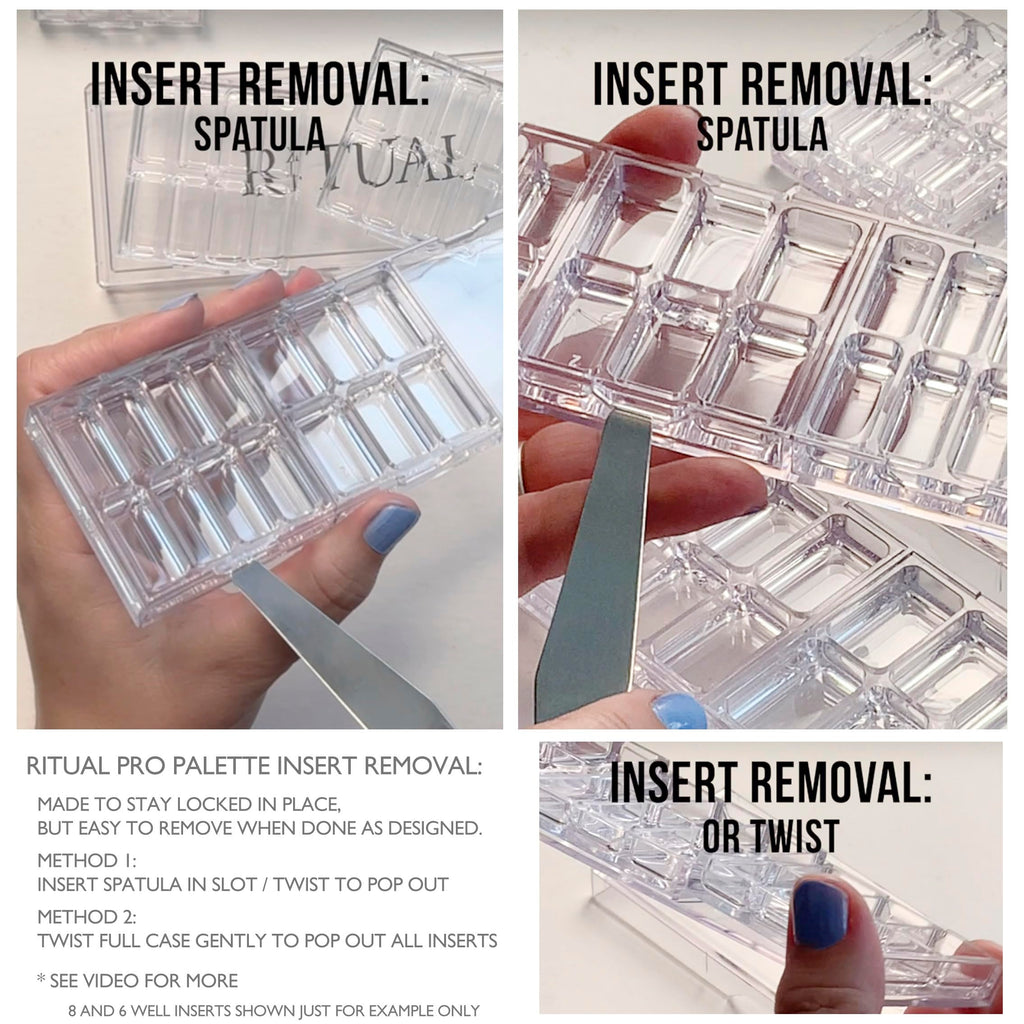 KIT RITUAL Empty Makeup Palette — 20 Wells, Interchangeable System | Ritual Pro Palette 3
