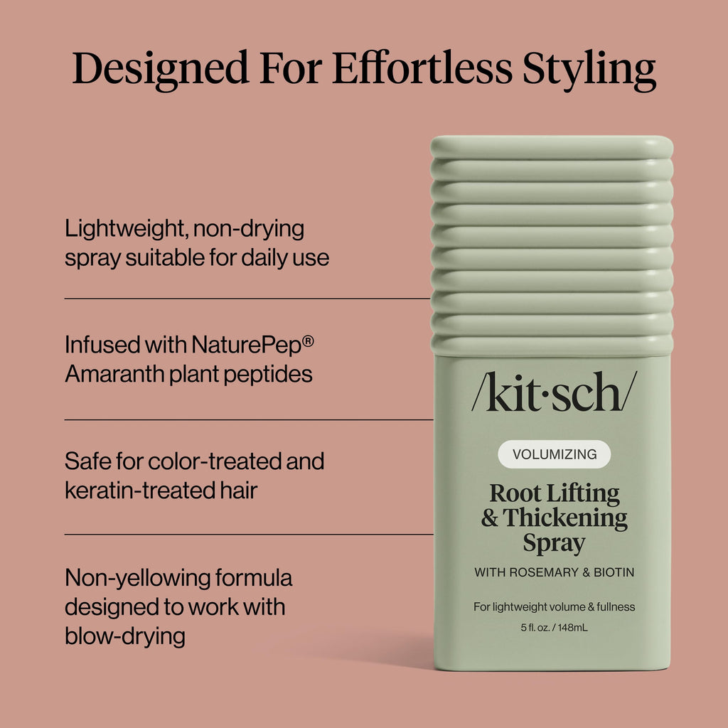 Kitsch Root Lifting Spray for Fine Hair – Lightweight Volumizing Spray with Rosemary & Biotin