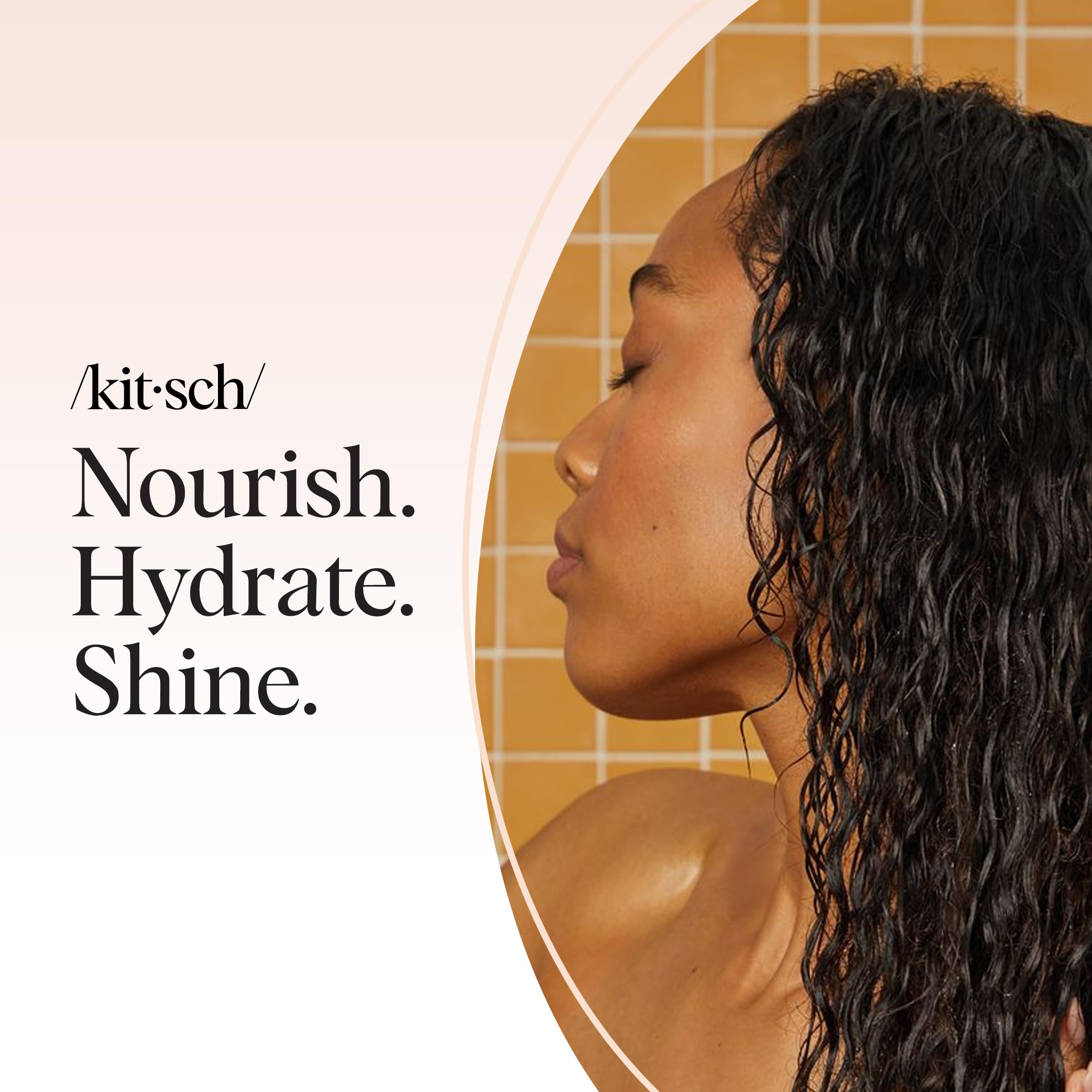 Kitsch Castor Oil Shampoo Bar & Coconut Oil Conditioner Bar – Nourishing 2pc Set