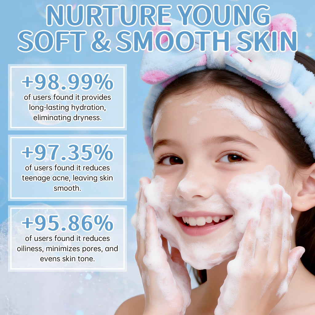 KIUORET 12-Piece Milk Skincare Set for Girls 8-12 | Niacinamide & Hyaluronic Acid Hydration