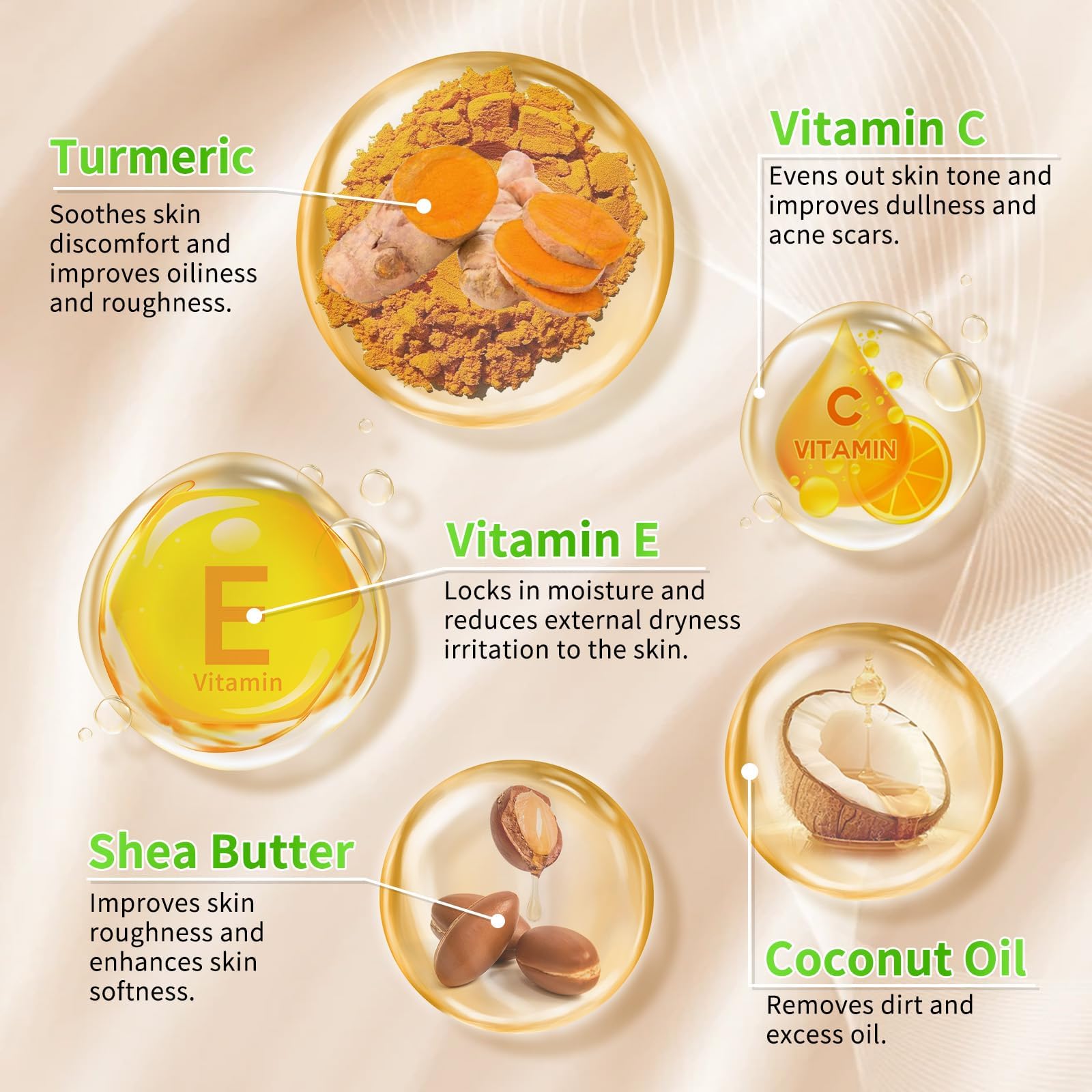 KIUORET Turmeric 11-Piece Skin Care Set | Hydration & Acne Support