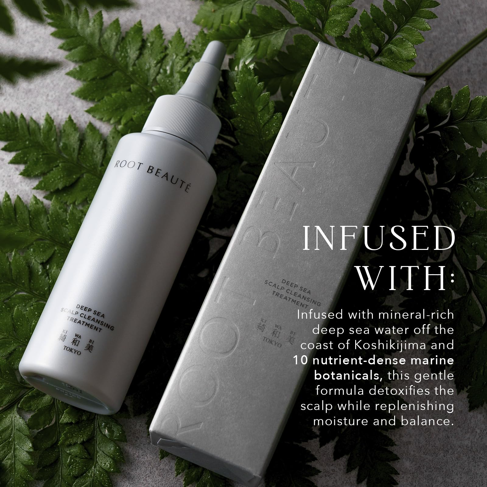 KIWABI Root Beaute Deep Sea Scalp Detox Gel – Mineral Ocean Water & 10 Botanicals (90ml)
