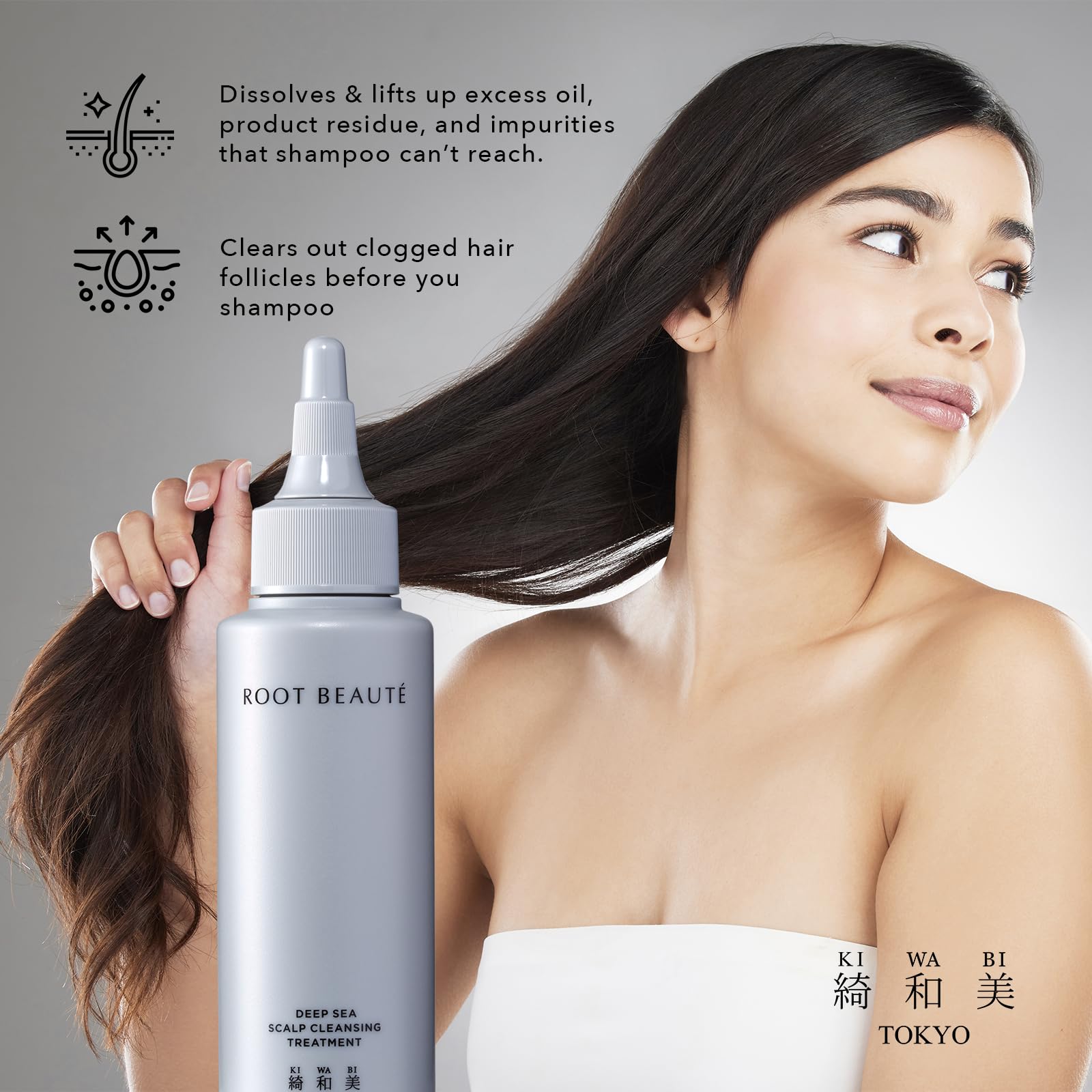 KIWABI Root Beaute Deep Sea Scalp Detox Gel – Mineral Ocean Water & 10 Botanicals (90ml)