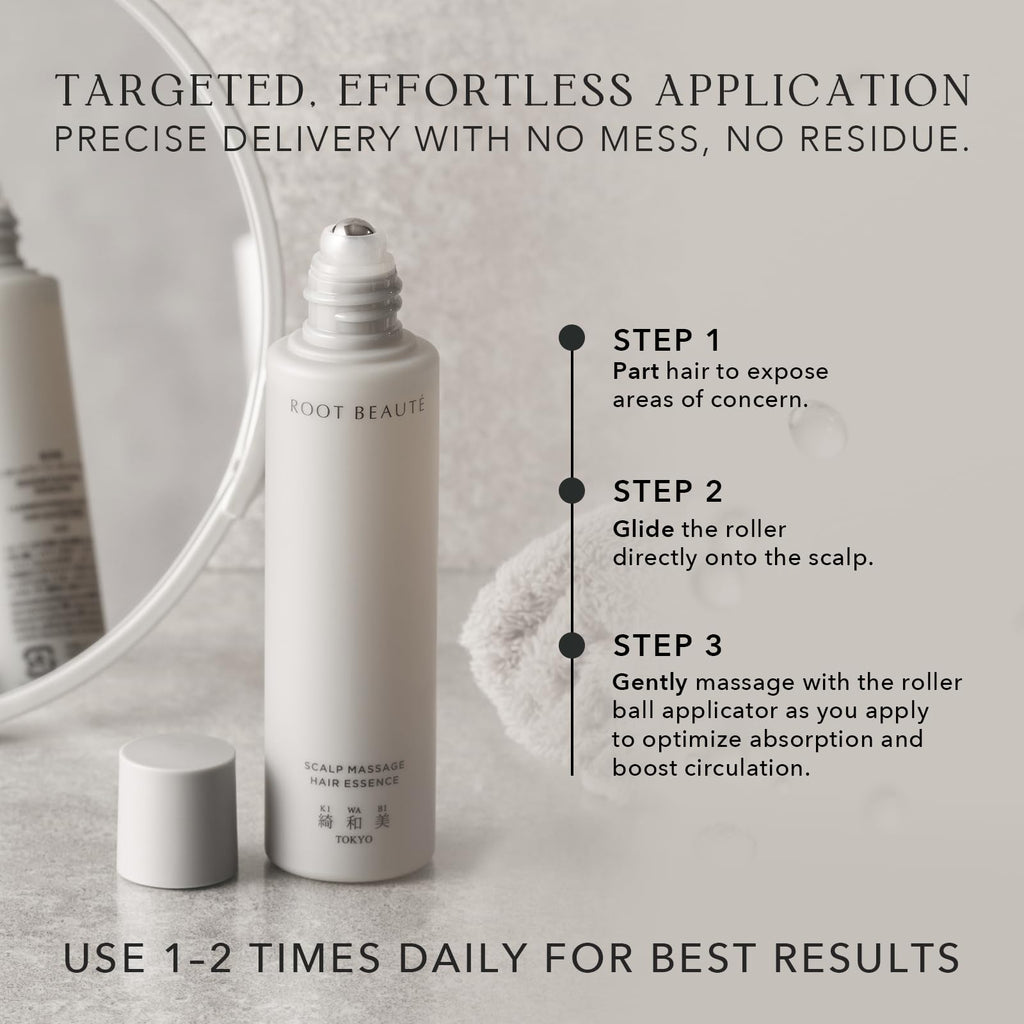 KIWABI Root Beaute Regrowth Serum – Lightweight, Fragrance-Free (2.1 oz)