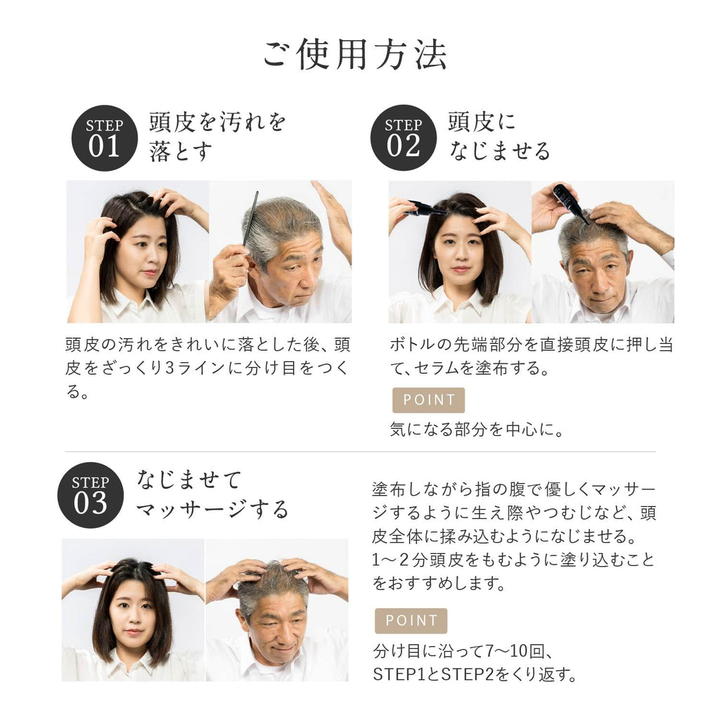 KIWABI Root Vanish Anti Gray Hair Serum – Lightweight Daily Scalp Serum for Pigment Support (30ml)
