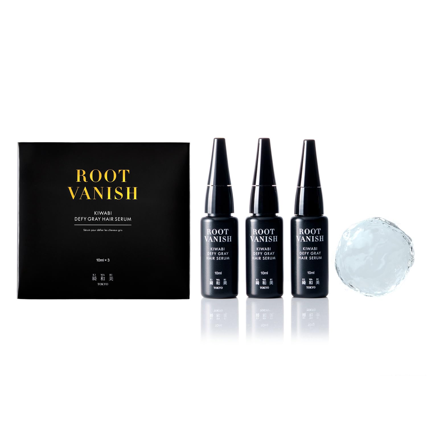 KIWABI Root Vanish Anti Gray Hair Serum – Lightweight Daily Scalp Serum for Pigment Support (30ml)