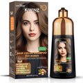 Kiwinz Professional Hair Color Shampoo – 5 in 1, Ammonia-Free, Instant Grey Coverage (Light Brown) – 500ml