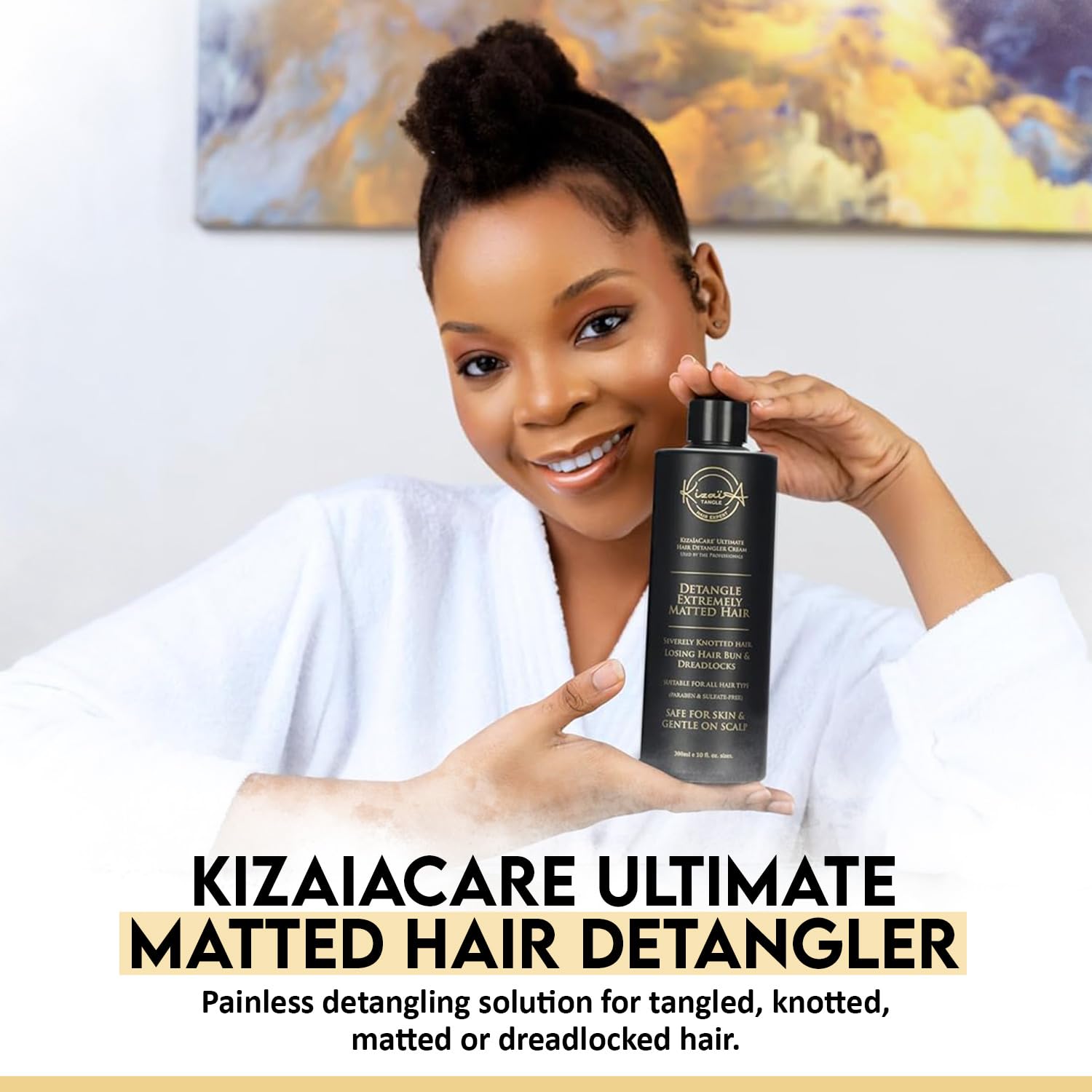 KizaiaCare Ultimate Matted Hair Detangler - Painless Detangling for All Hair Types | Adults & Children