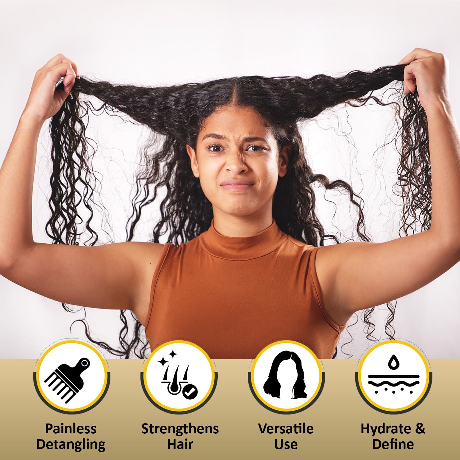KizaiaCare Ultimate Matted Hair Detangler - Painless Detangling for All Hair Types | Adults & Children