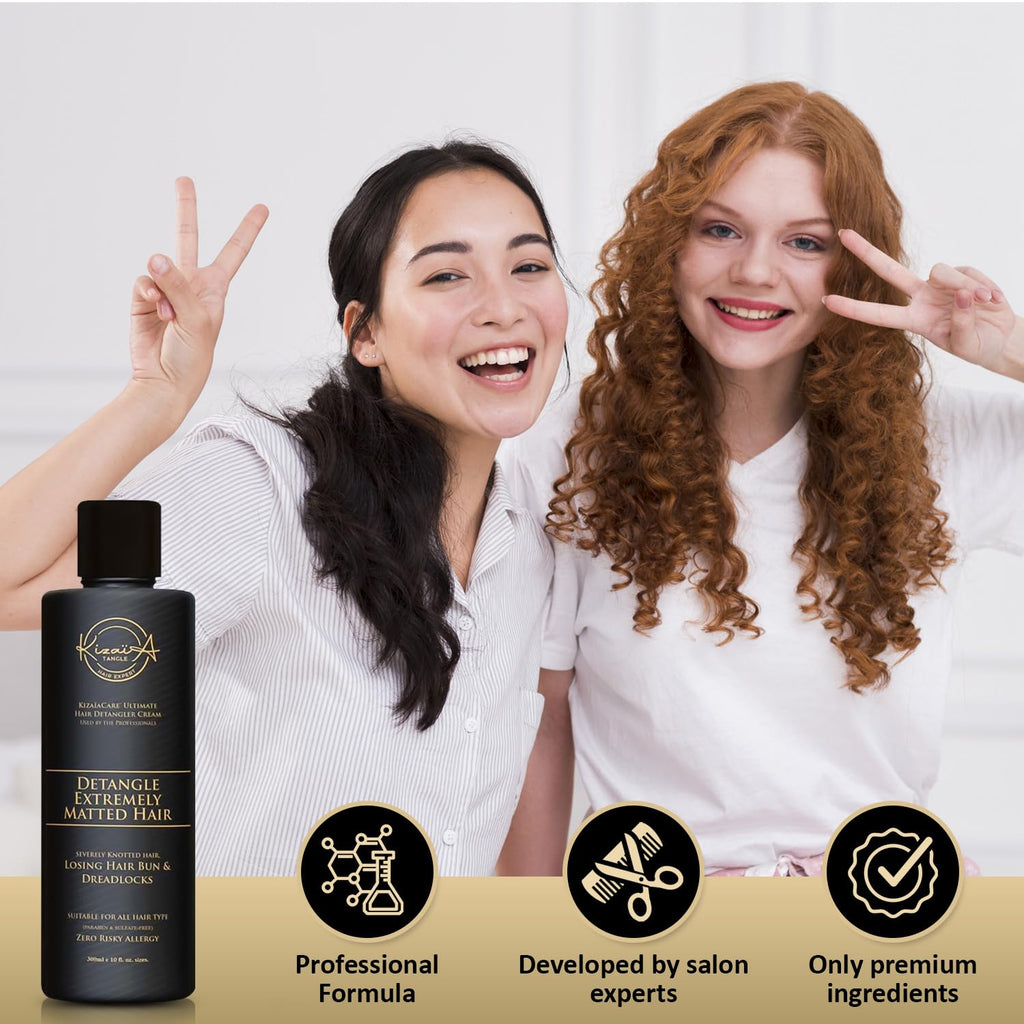 KizaiaCare Ultimate Matted Hair Detangler - Painless Detangling for All Hair Types | Adults & Children