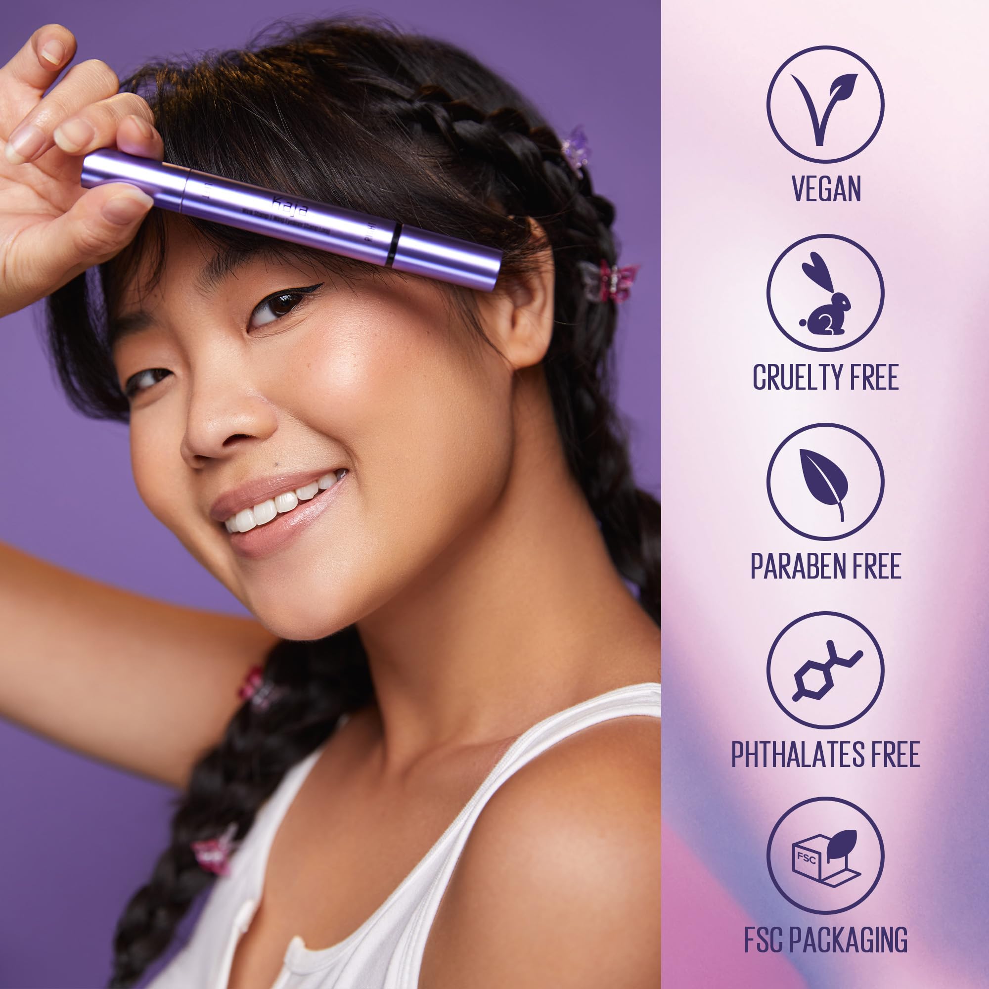 Kaja Winged Eyeliner Set - Wink Stamp Long | Avocado Extract, Waterproof & Smudge-Proof