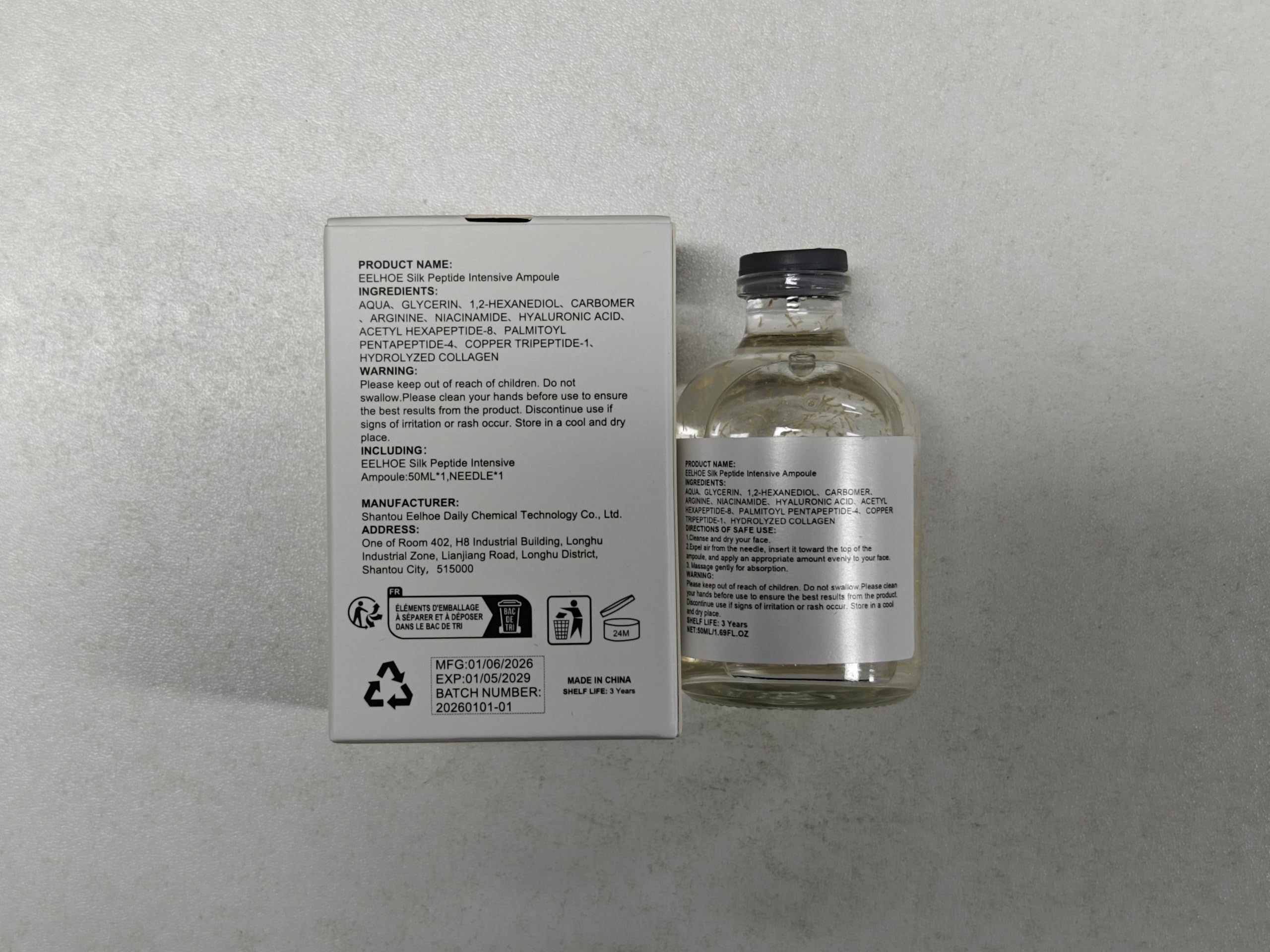KKINYAS Deep Collagen Silk Peptide Serum – Korean Facial Essence for Firming & Hydration (50ml)