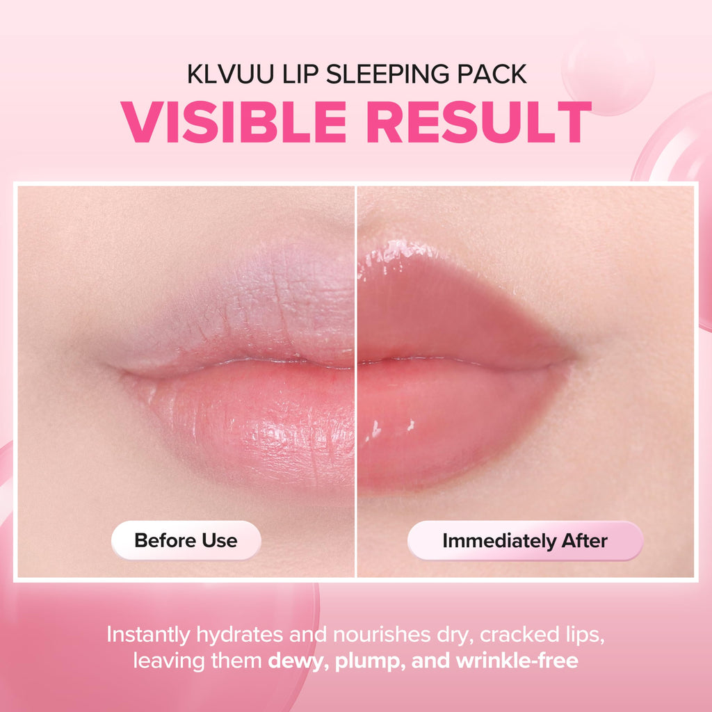 Klavuu Lip Mask Sleeping Pack (0.7oz) – Overnight Hydration & Gentle Exfoliation