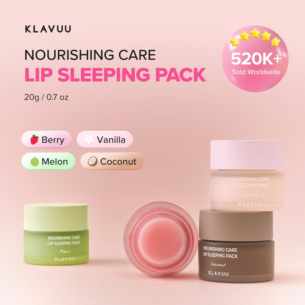 Klavuu Lip Mask Sleeping Pack (0.7oz) – Overnight Hydration & Gentle Exfoliation