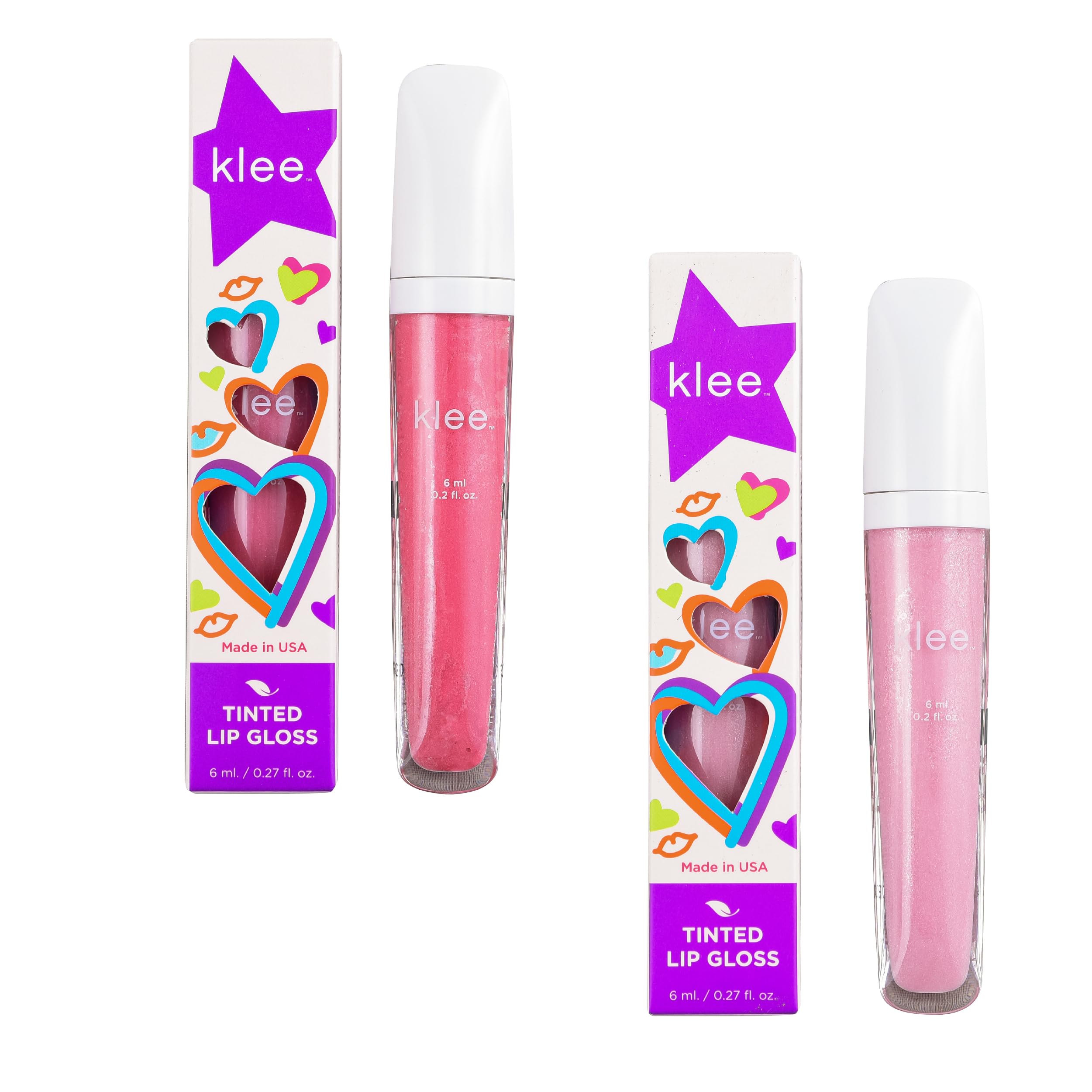 LunaStar Klee Flavored Lip Gloss Bundle — Gentle, Non-Toxic, Made in USA | Tahoe Interlude & Vail Tempo