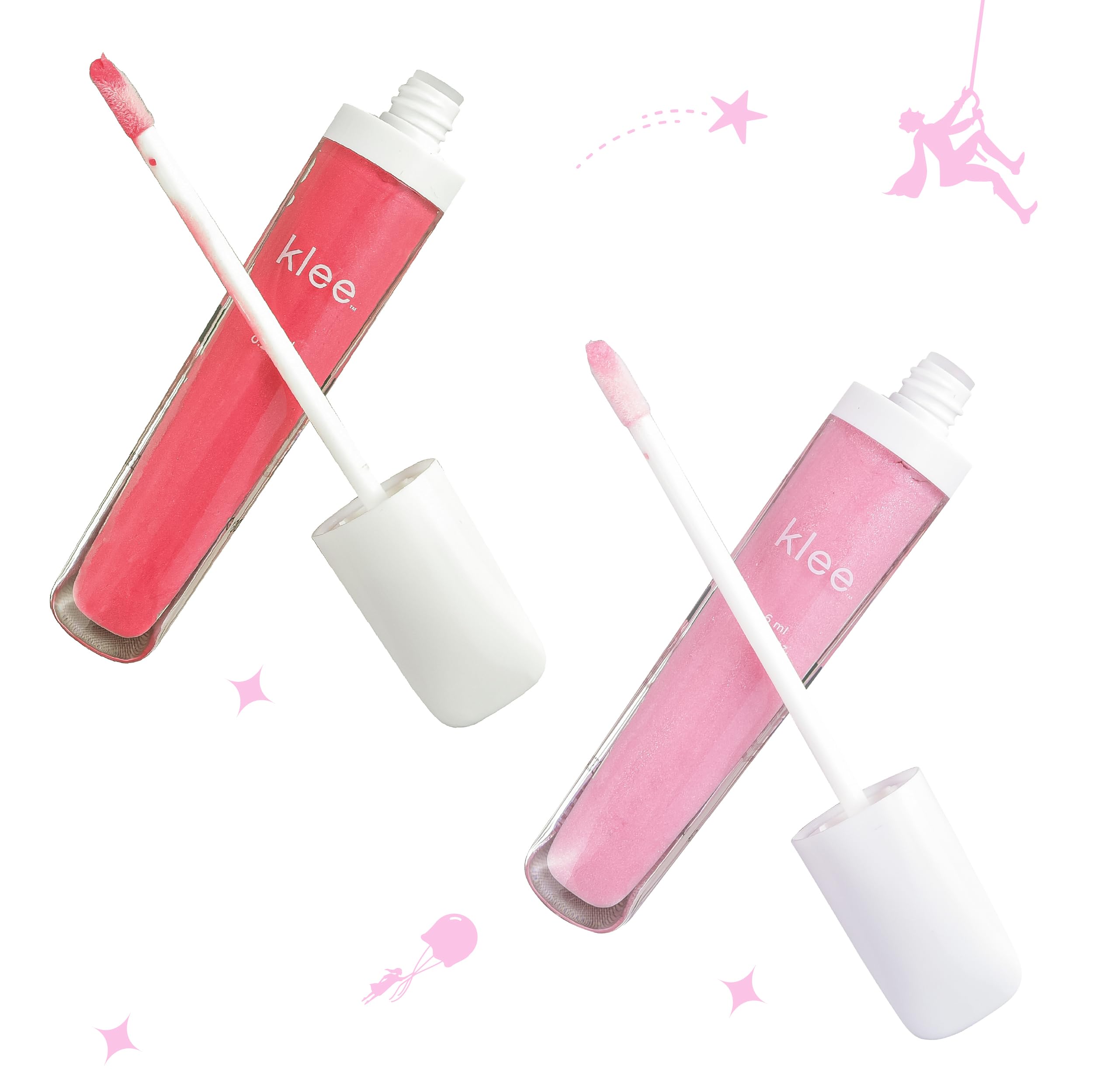 LunaStar Klee Flavored Lip Gloss Bundle — Gentle, Non-Toxic, Made in USA | Tahoe Interlude & Vail Tempo