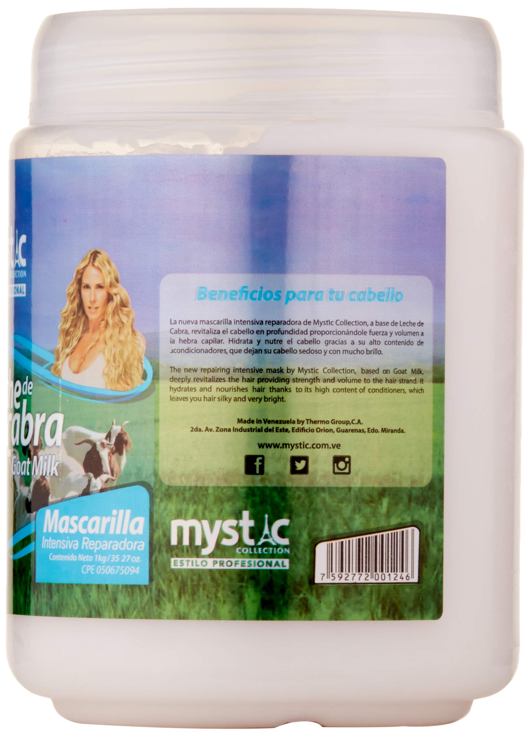 Kleravitex Goat Milk Treatment Mask – Deep Conditioning for Dry, Damaged Hair (35oz)