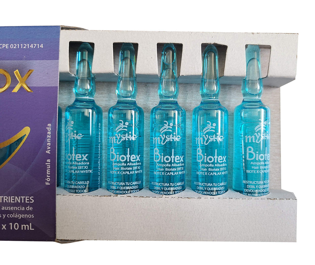 Kleravitex Mystic Biotex Ampoule Anti-Frizz — Restores & Repairs Damaged Hair (Pack 7)