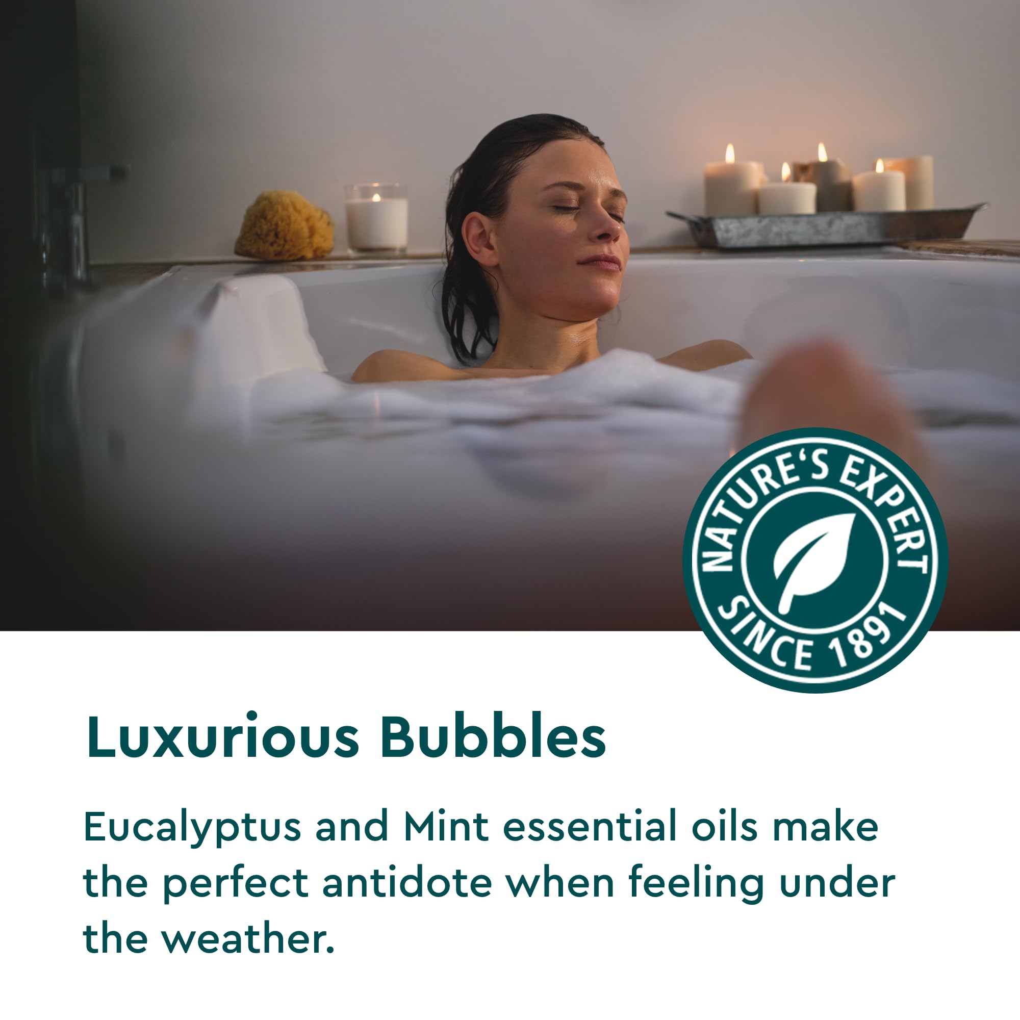 Kneipp Under The Weather Eucalyptus Aromatherapy Bubble Bath – Vegan, Sulfate Free, 13.5 fl oz | Up To Eight Baths
