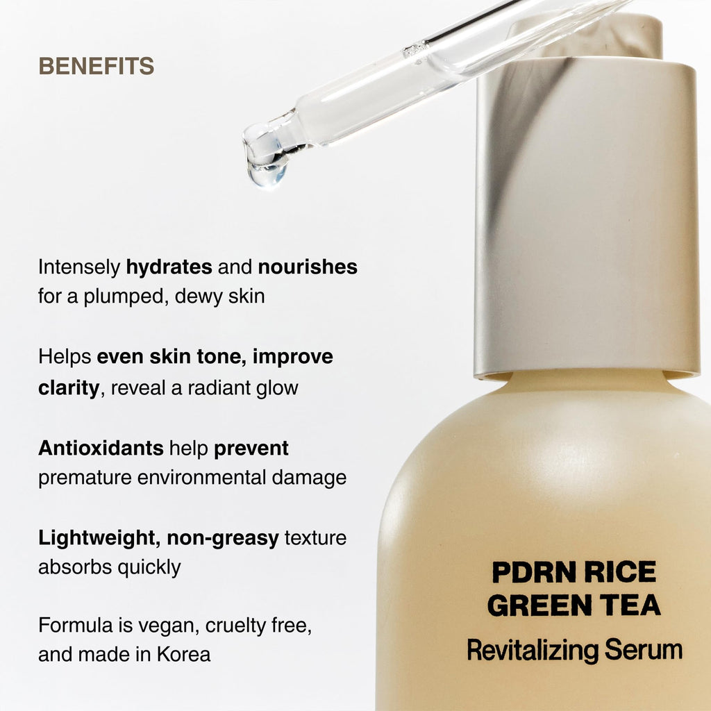 Knours PDRN Rice & Green Tea Revitalizing Serum | Hydration, Glow & Clarity 50ml