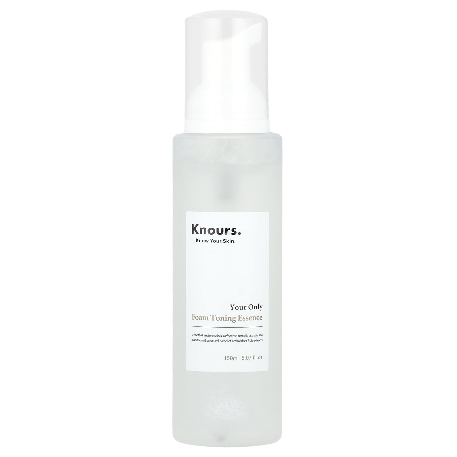 Knours Soothing Essence Foam Toner — 3-in-1 Cleanse, Tone & Prep (150ml) with Centella & Sea Buckthorn