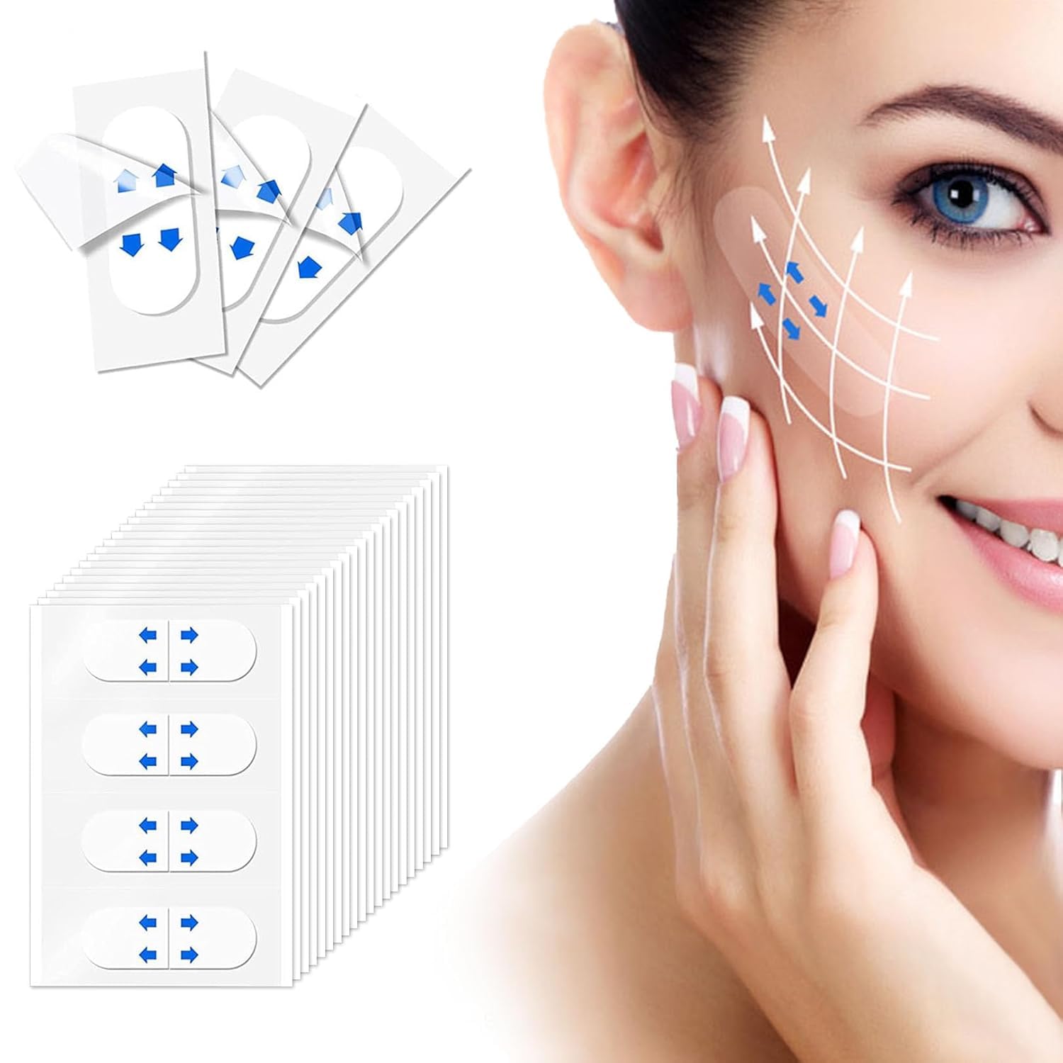 KODASNY 120PCS Face Lift Tape – Invisible, Instant Lift for a Natural Look