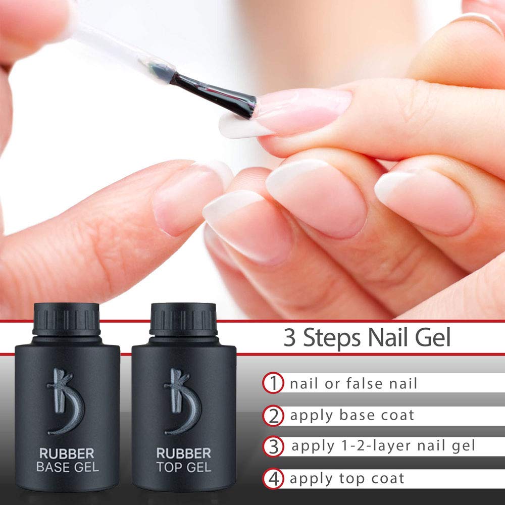 KODI Professional Rubber Base Gel – 35ml | Soak-Off Base for Long-Lasting Nail Layers