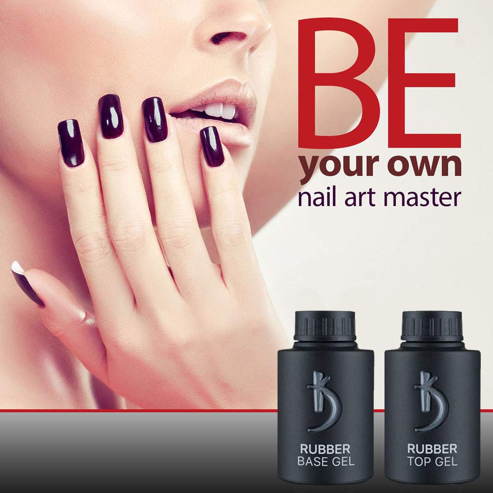 KODI Professional Rubber Base Gel – 35ml | Soak-Off Base for Long-Lasting Nail Layers
