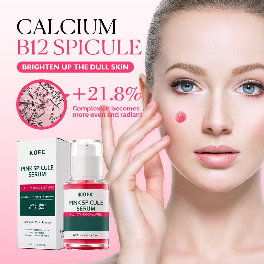 KOEC Pink Toning Skin Booster – Pink Spicule Serum + Picotonic Glowing Ampoule Duo