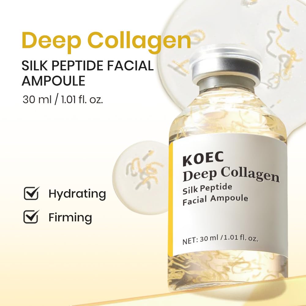 KOEC 2PCS Deep Collagen Silk Ampoule Set – Hydration & Firming Serum