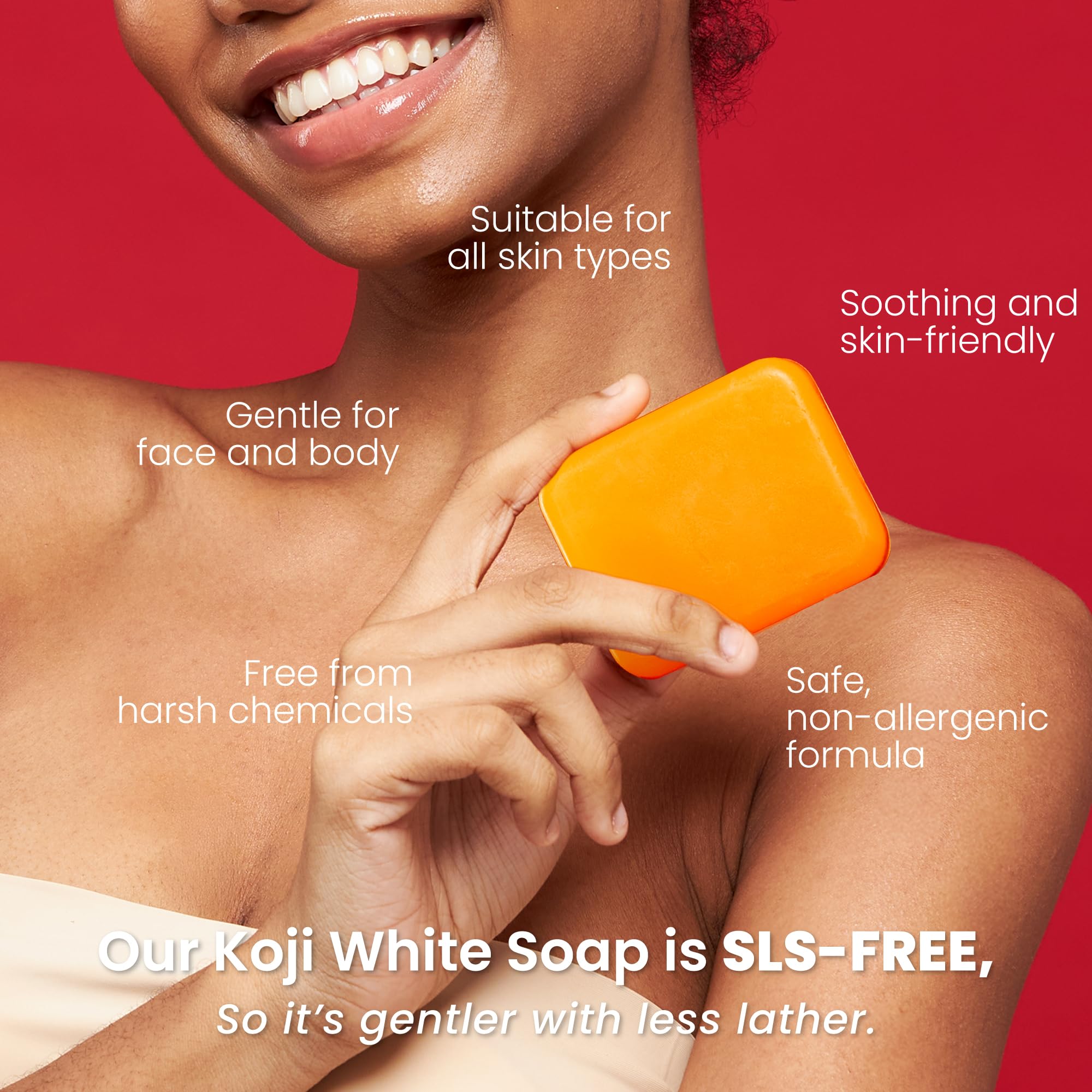 Koji White 4% Kojic Acid Dark Spot Corrector Soap – Vitamin C & Licorice Bar