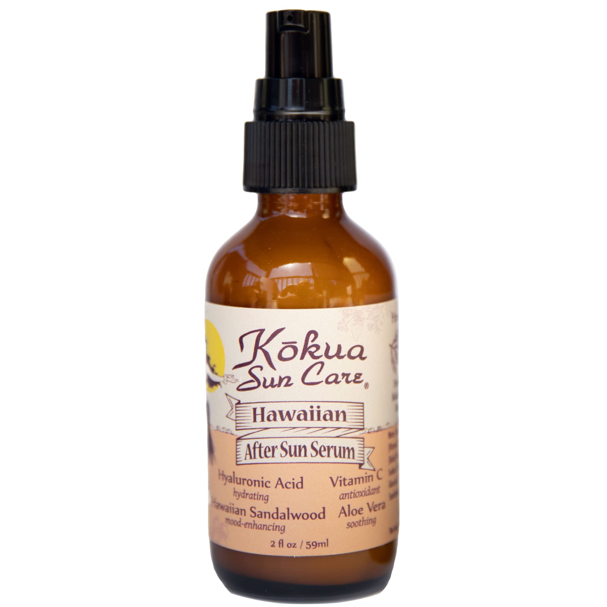 Kokua Sun Care After Sun Serum – Aloe Vera, Hyaluronic Acid & Vitamin C | 2oz Travel Size